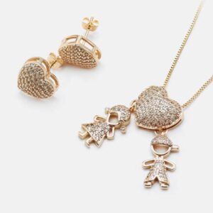 Conjunto Colar e Brinco Filhos